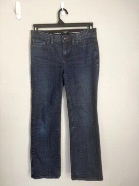 Talbots Boot Cut 4P Blue Jeans Dark wash 5 pocket style Stretchy Denim